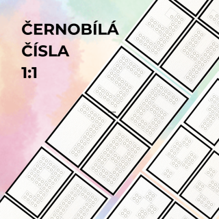 Digitální produkt - Černobílá čísla 1:1